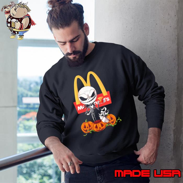 McDonald's symbol pumpkin jack skellington halloween shirt
