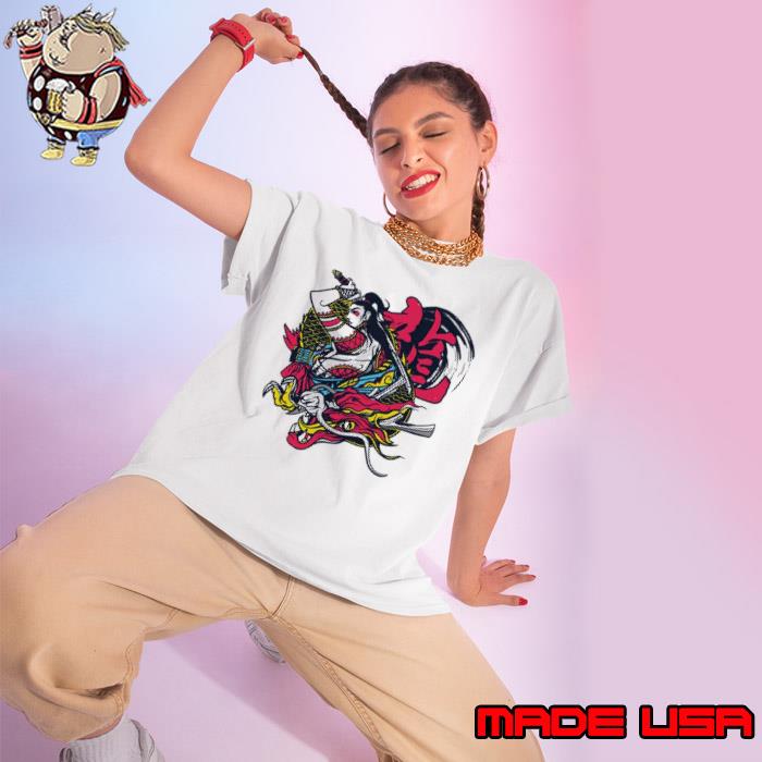 Men Samurai Dragon Johnny Silverhand Shirt Ladies tee