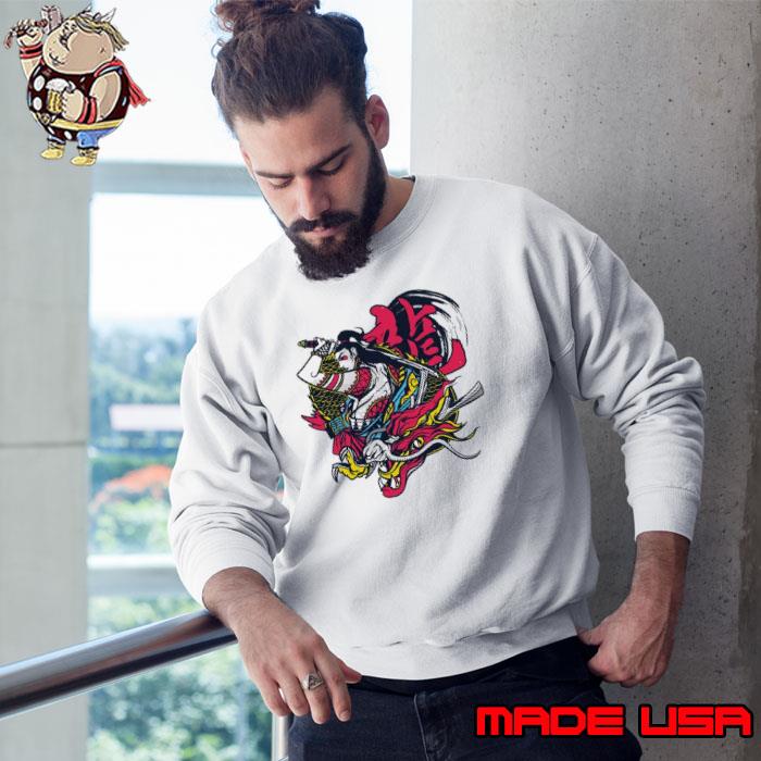 Men Samurai Dragon Johnny Silverhand Shirt Sweatshirt