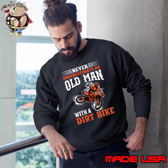 Never Underestimate an Old Guy On A Bike T-Shirt