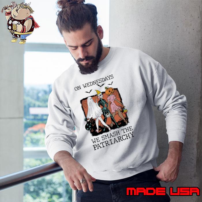 On wednesday We Smash The Patriarchy Feminist Witch Halloween s Sweatshirt