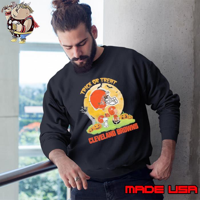 Snoopy Trick Or Treat Halloween Cleveland Browns shirt, hoodie, sweater,  long sleeve and tank top