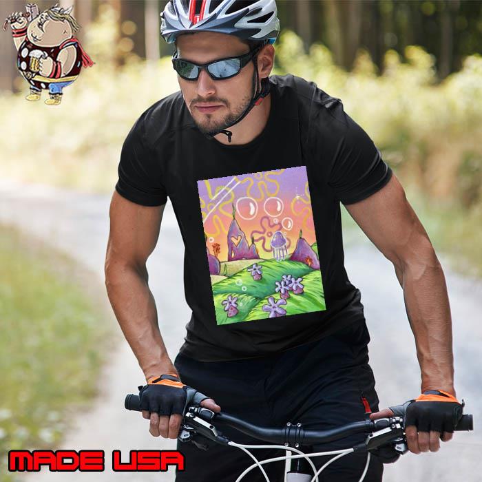 Sunset Spongebob Window Poster Shirt Unisex