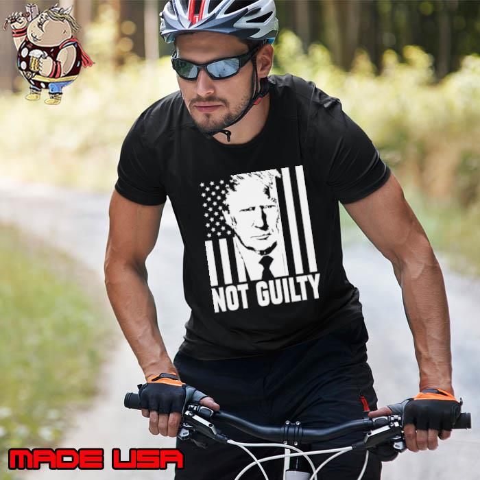 Trump not guilty flag Shirt Unisex