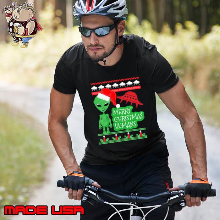 Alien Ufo Ugly Christmas Sweater Shirt Unisex