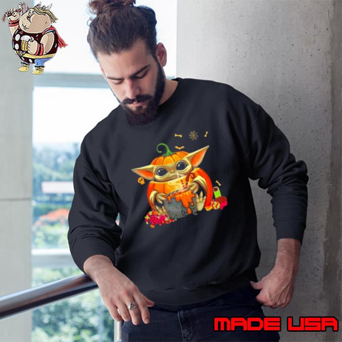 Baby Yoda pumpkin soup halloween Shirt Sweatshirt