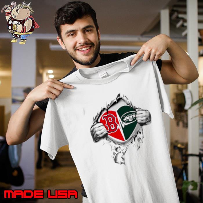 Blood Inside Me Boston Red Sox And New York Jets 2023 Shirt