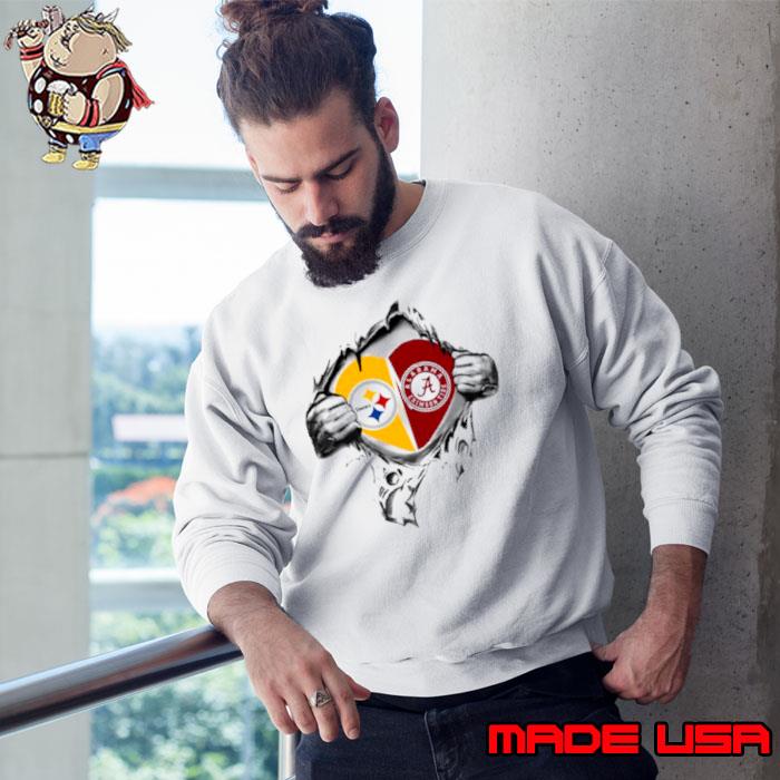 Blood Inside Me Pittsburgh Steelers And Alabama Crimson Tide 2023 s Sweatshirt