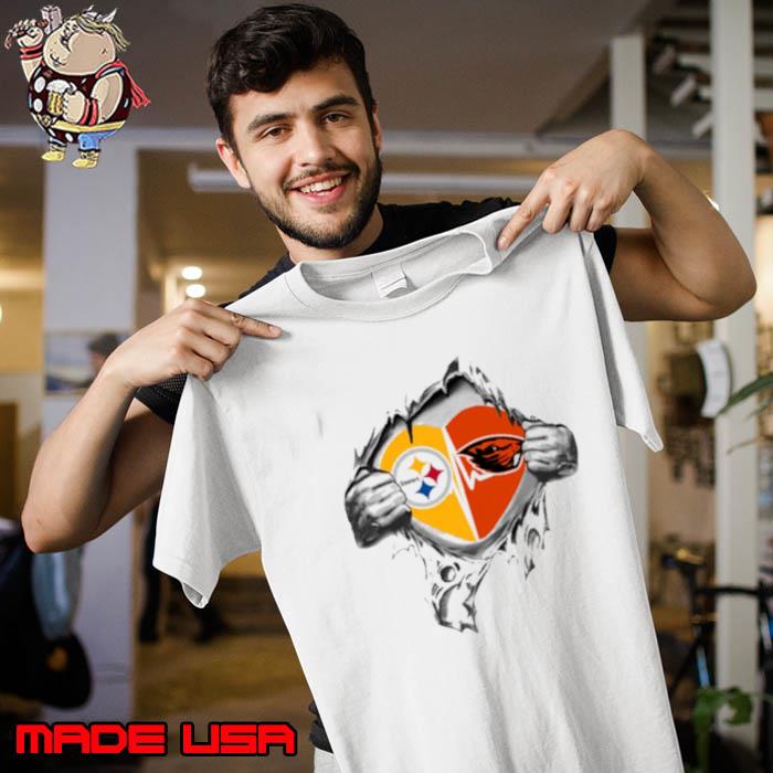Blood Inside Me Pittsburgh Steelers And Oregon State Beavers 2023 s Unisex