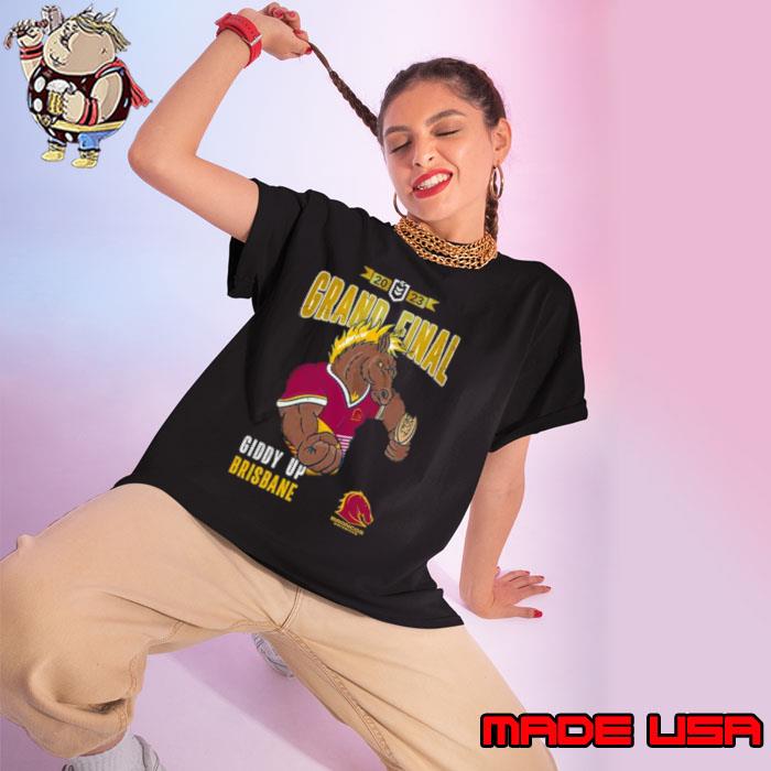 Brisbane Broncos NRL 2023 Tidwell Grand Final Giddy Up Brisbane s Ladies tee