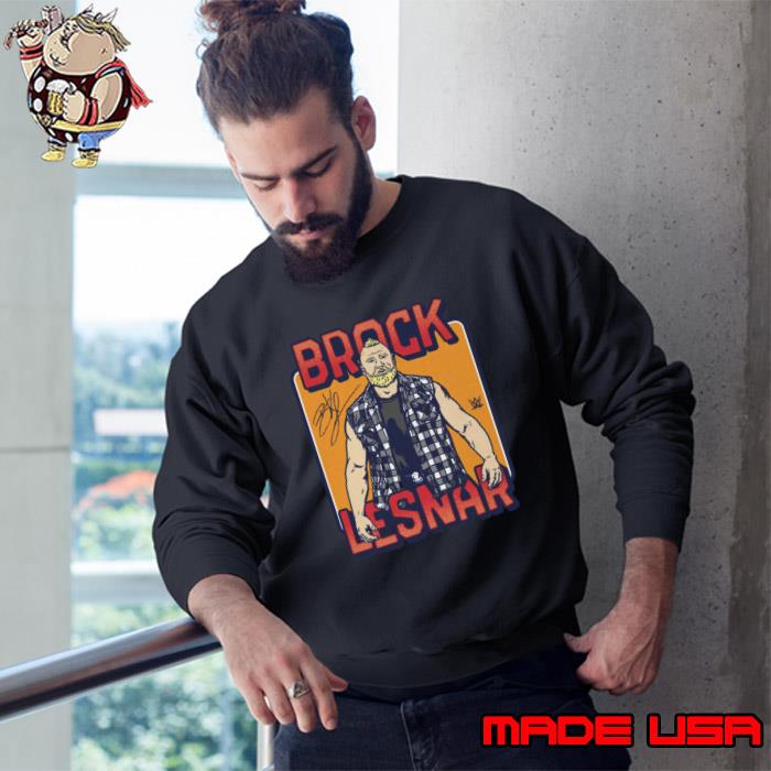 Brock Lesnar Flannel American professional wrestler and former mixed signature T-Shirt