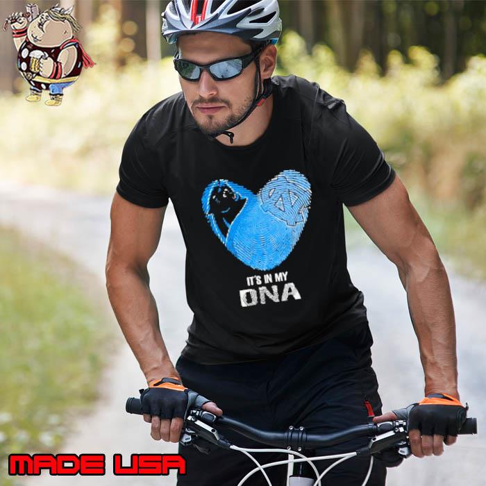 Carolina Panthers And North Carolina Tar Heels Heart It’s In My Dna 2023 Shirt Unisex