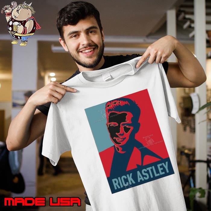 Colored Rick Astley Poster Shirt Unisex