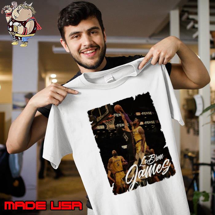 Dunk Lebron James vs Jarret Allen Basketball LA Lakers T-Shirt Unisex