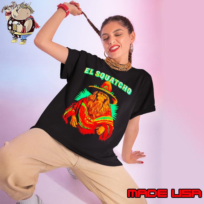 El Squatcho Poncho Native American s Ladies tee