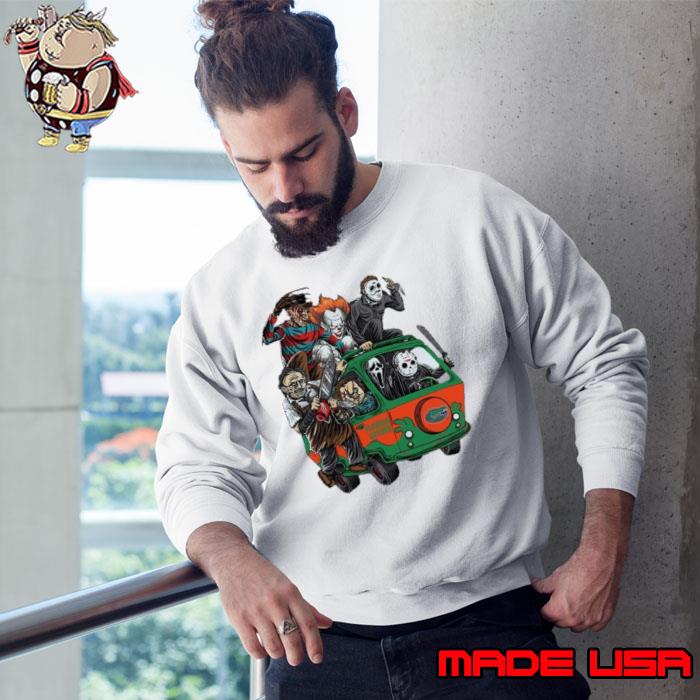 FAU Horror Movies Characters Bus Halloween 2023 Shirt Sweatshirt