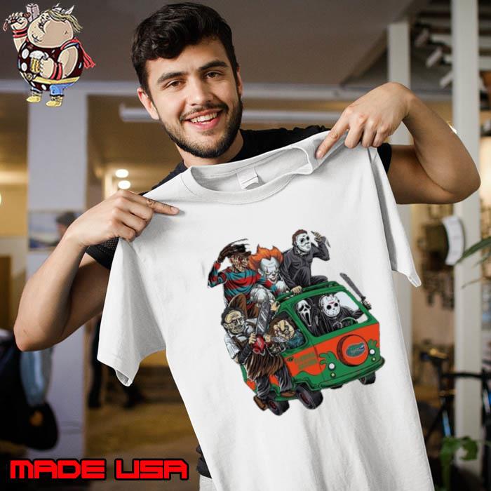 FAU Horror Movies Characters Bus Halloween 2023 Shirt Unisex