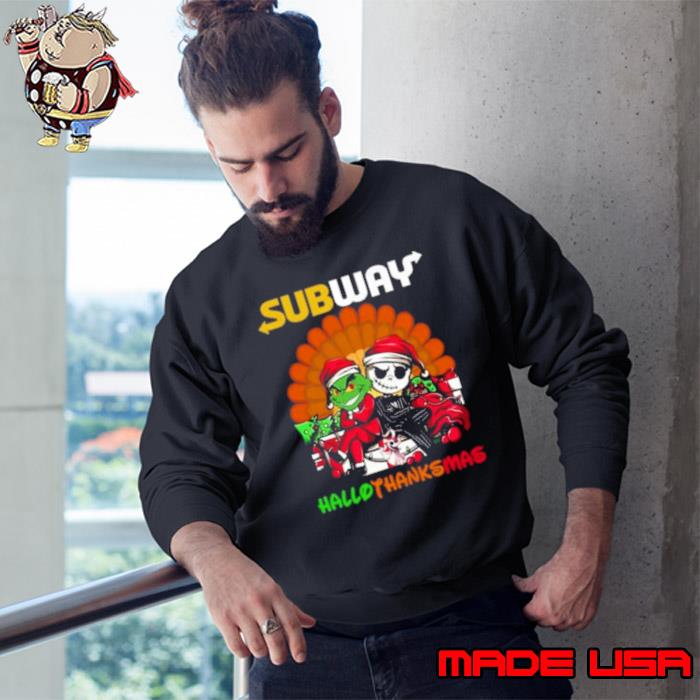 Grinch And Jack Skellington Outback Steakhouse Hallothanksmas 2023 Shirt Sweatshirt