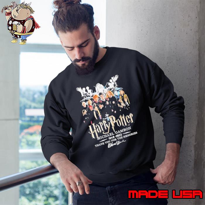 Harry Potter Michael Gambon 2023 Thank You For The Memories Signature Shirt