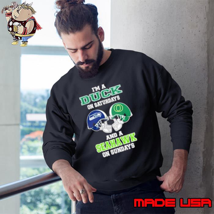 I’m A Ducks On Saturdays And A Seahawks On Sundays Helmet 2023 Shirt