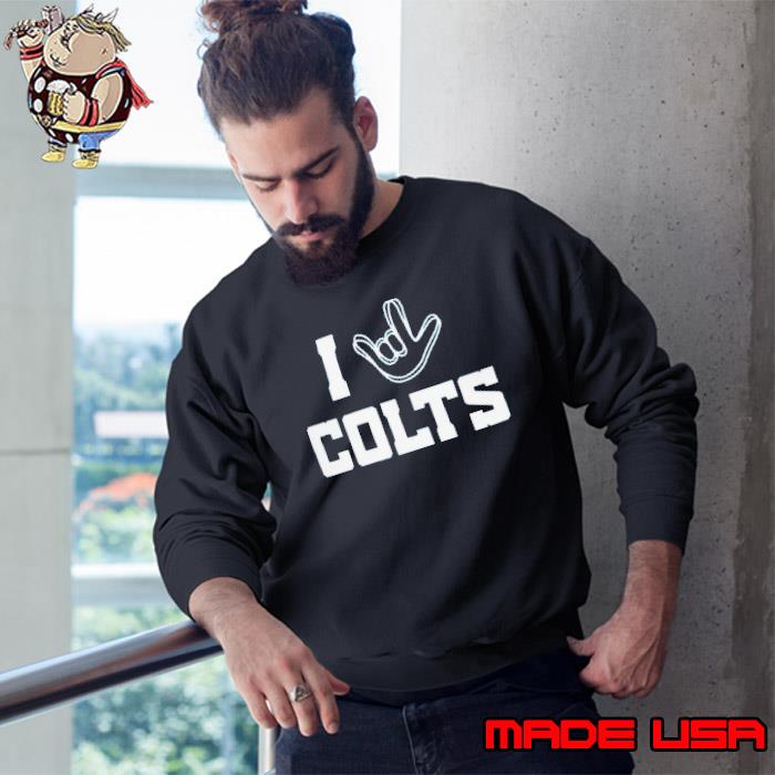 Indianapolis Colts The Nfl Asl Collection By Love Sign Tri-blend T-shirt,Sweater,  Hoodie, And Long Sleeved, Ladies, Tank Top