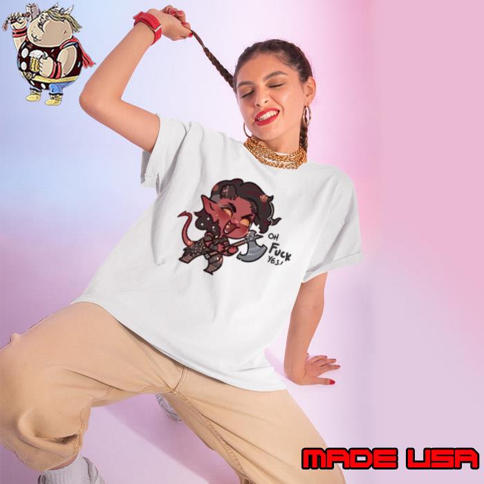 Karlach Harlan Baldurs Gate Oh Fuck Yes Shirt Ladies tee