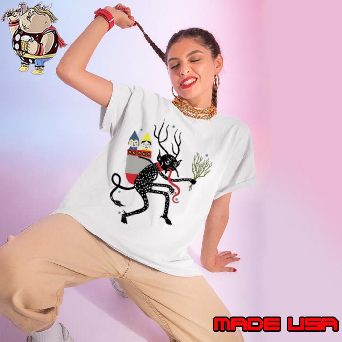 Krampus The Christmas Devil Retro Krampus Christmas shirt
