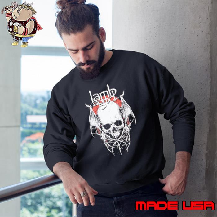 Lamb Of God Winged Skull Shirt Sweatshirt