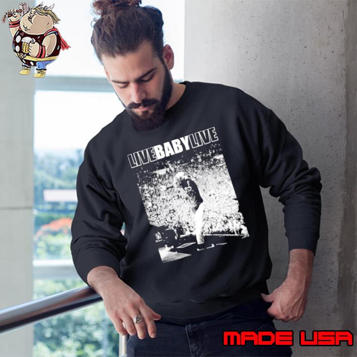 Live Baby Live Halftone Graphic Shirt