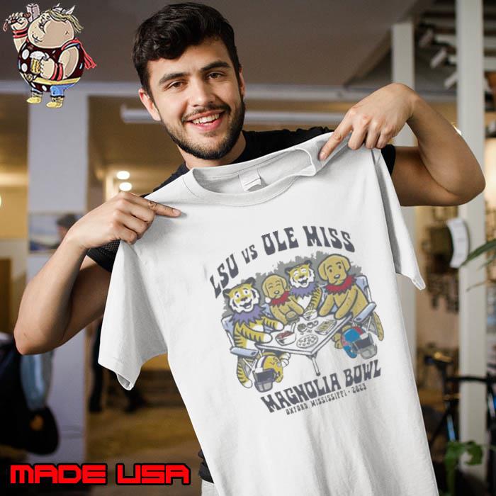 Lsu Tigers Vs Ole Miss Rebels Magnolia Bowl Oxford Mississippi 2023 Shirt Unisex