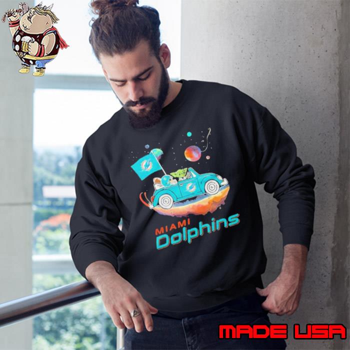 Master Yoda Driving Car Star Miami Dolphins Football 2023 Shirt