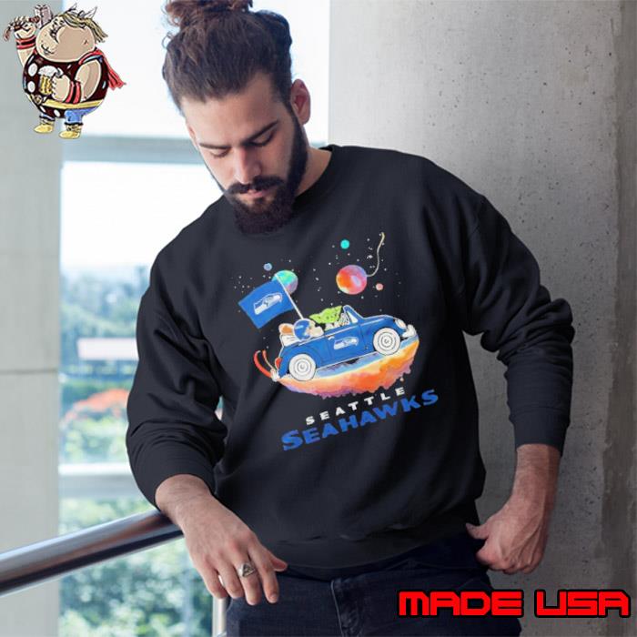 Master Yoda Driving Car Star Seattle Seahawks Football 2023 Shirt