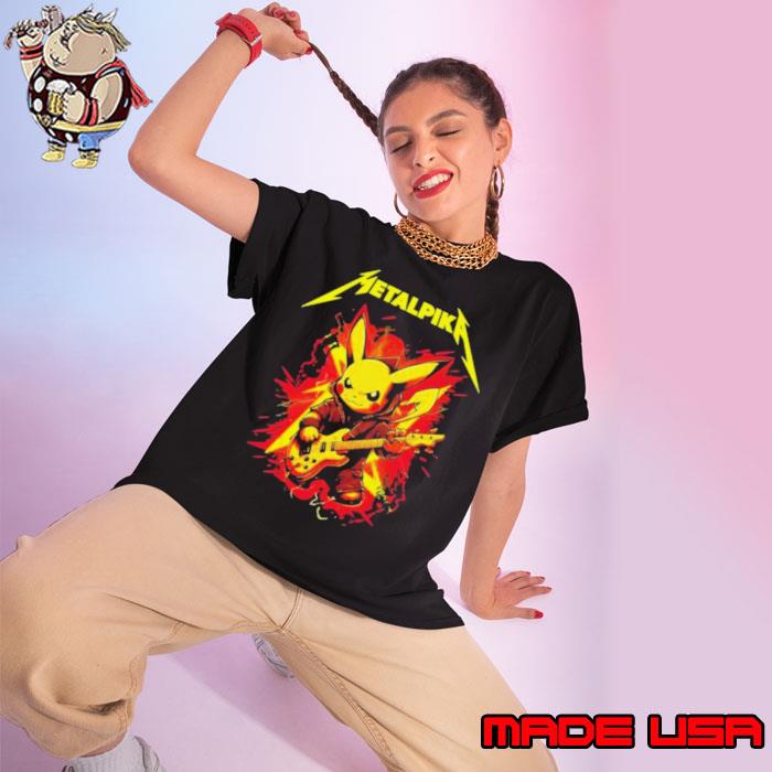Metallica Pikachu Metalpika s Ladies tee