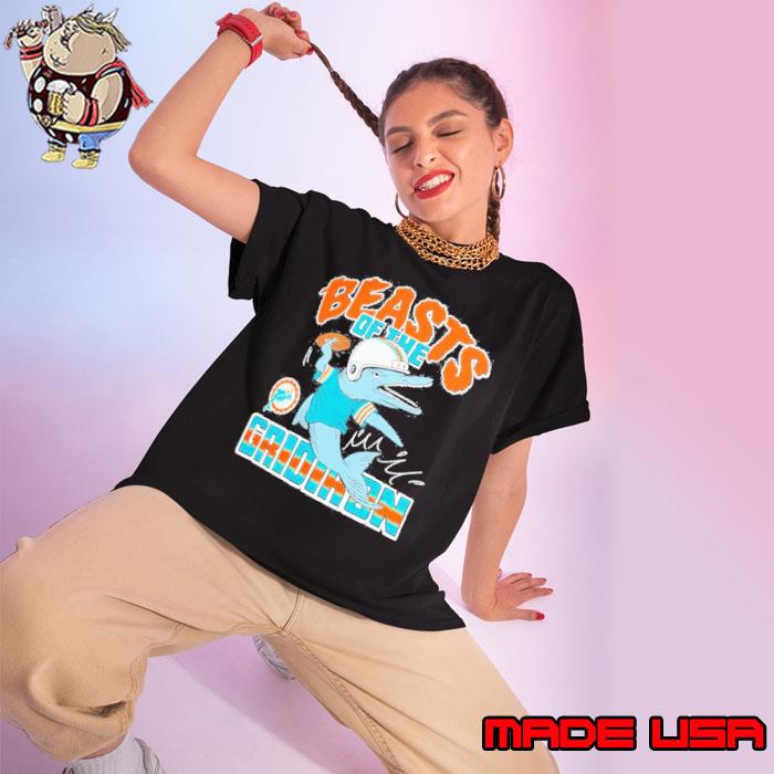 Miami Dolphins Monsters of the Gridiron Halloween Shirt Ladies tee