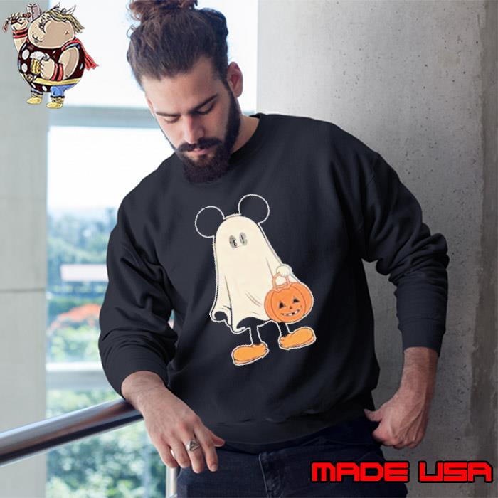 Mickey Ghost Halloween Comfort Color Shirt Sweatshirt