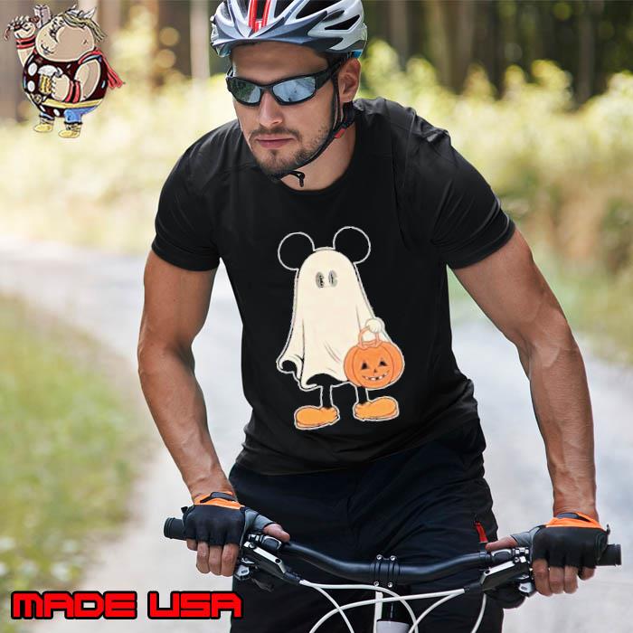 Mickey Ghost Halloween Comfort Color Shirt Unisex