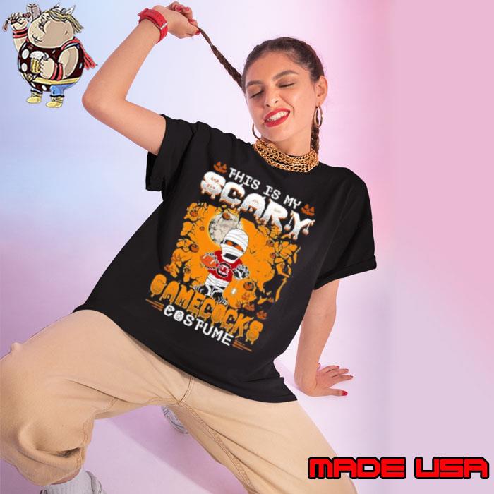NCAA South Carolina Gamecocks Halloween This Is My Scary Costume Shirt Ladies tee