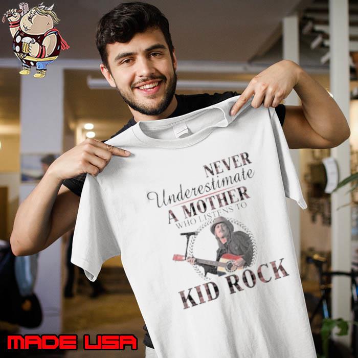 Never underestimate A Mother Who Listens To Kid Rock Plaid 2023 Shirt Unisex