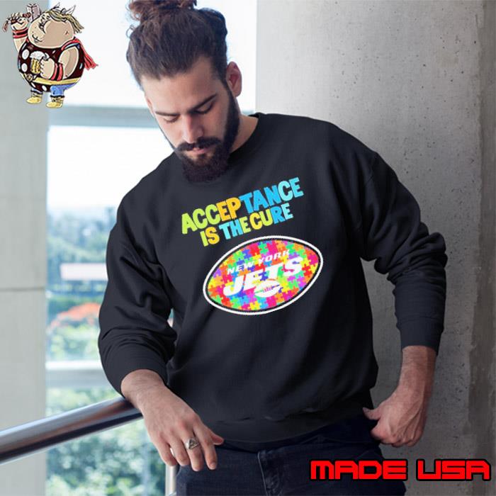 New York Jets Autism Awareness Acceptance is The Cure Shirt Sweatshirt