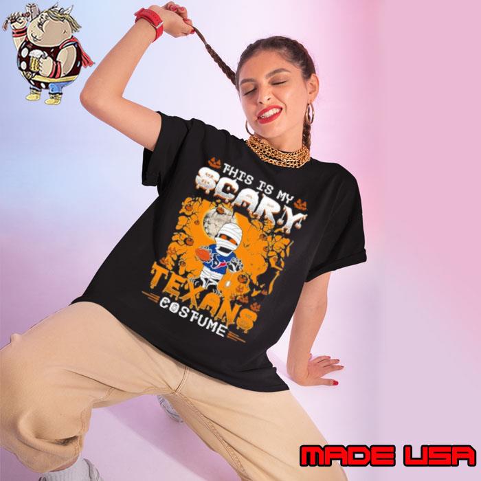 NFL Houston Texans Halloween This Is My Scary Costume Shirt Ladies tee