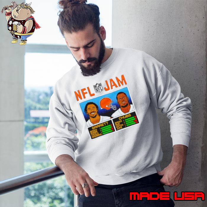 Official Nfl Jam Cleveland Browns Myles Garrett And Nick Chubb T-Shirt,  hoodie, sweater, long sleeve and tank top