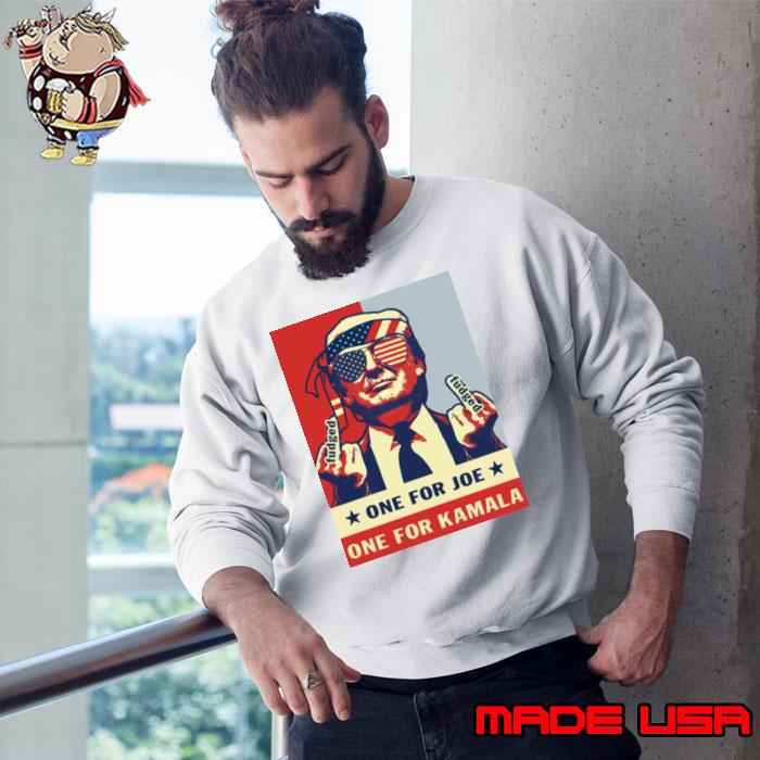 One For Joe One For Kamala Trump 2024 American Flag Vintage s Sweatshirt