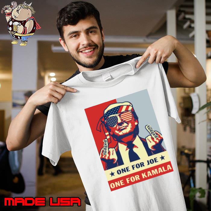 One For Joe One For Kamala Trump 2024 American Flag Vintage s Unisex