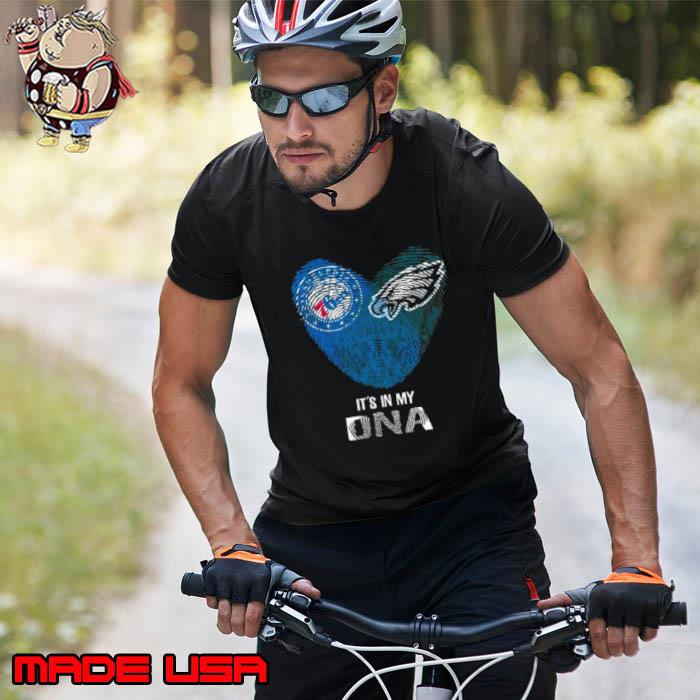 Philadelphia Eagles And Philadelphia 76ers Heart It’s In My Dna 2023 s Unisex