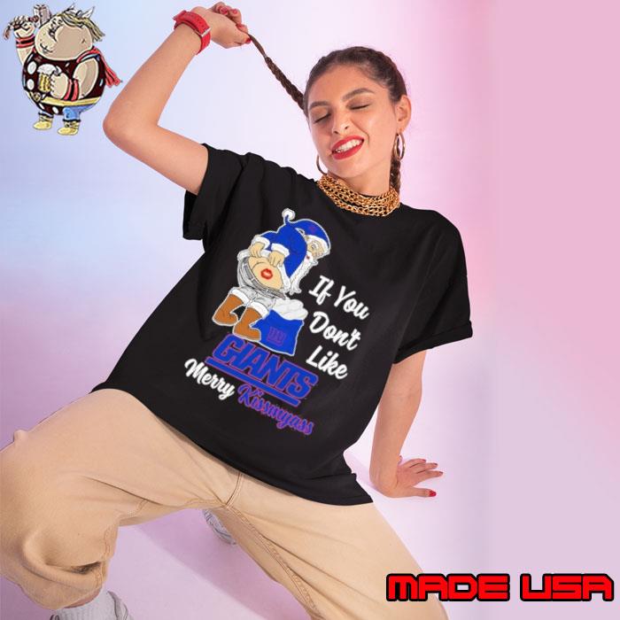Santa Claus If You Don’t Like New York Giants Merry Kissmyass Shirt Ladies tee