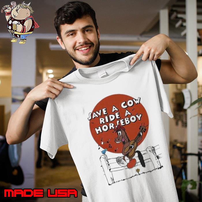Save A Cow Ride A Horseboy Shirt Unisex