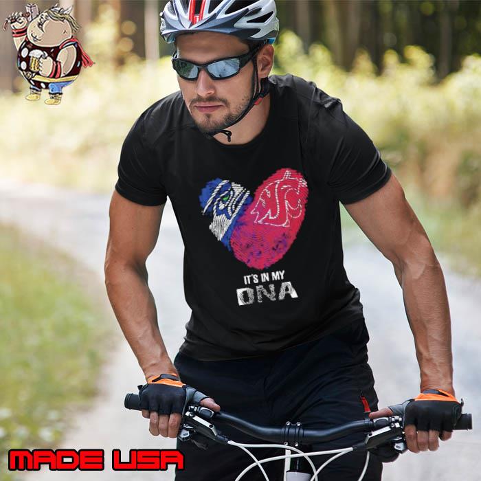 Seattle Seahawks And Washington State Heart It’s In My DNA 2023 Shirt Unisex