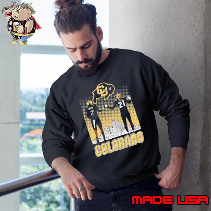 Shedeur Sanders and Shilo Sanders Colorado Buffaloes City Skyline Shirt Sweatshirt