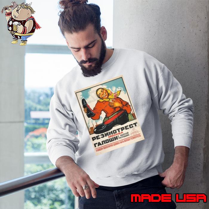Stratonaut Shop Soviet Galoshes art poster design s Sweatshirt