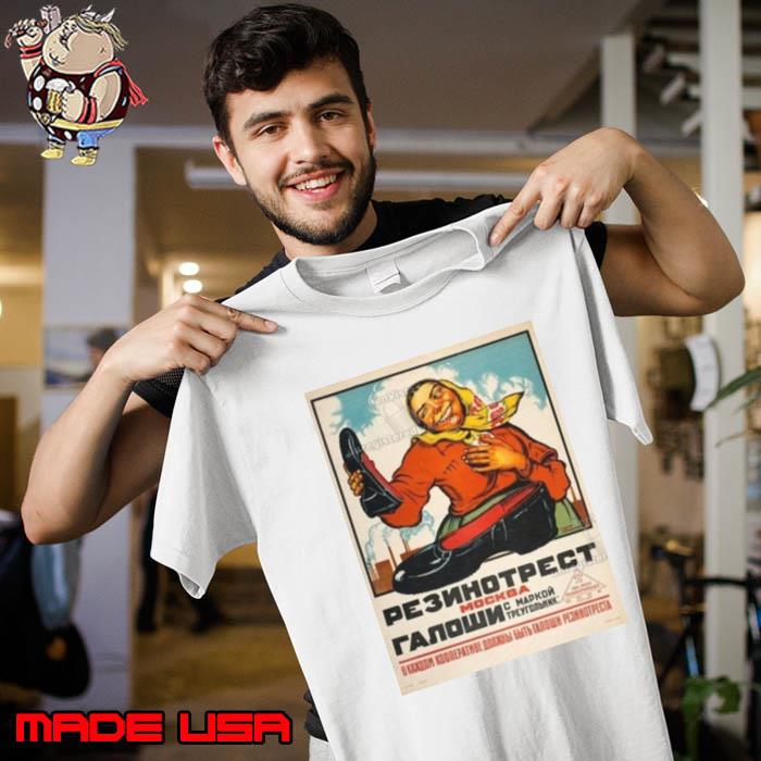 Stratonaut Shop Soviet Galoshes art poster design shirt